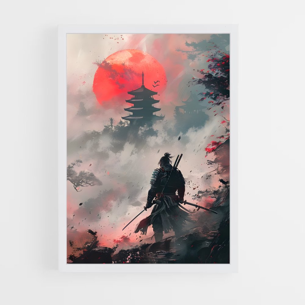 Poster Ghost tsushima samouraï – affiche Ghost of tsushima (vue 3)